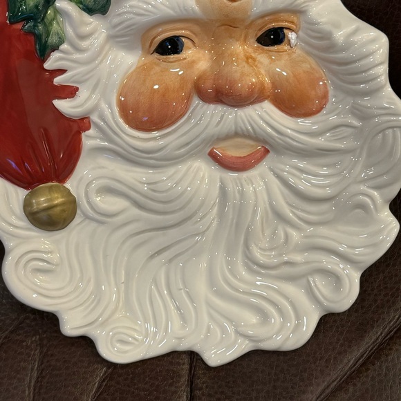 Fitz & Floyd Holiday Santa Canape Plate - Picture 6 of 10